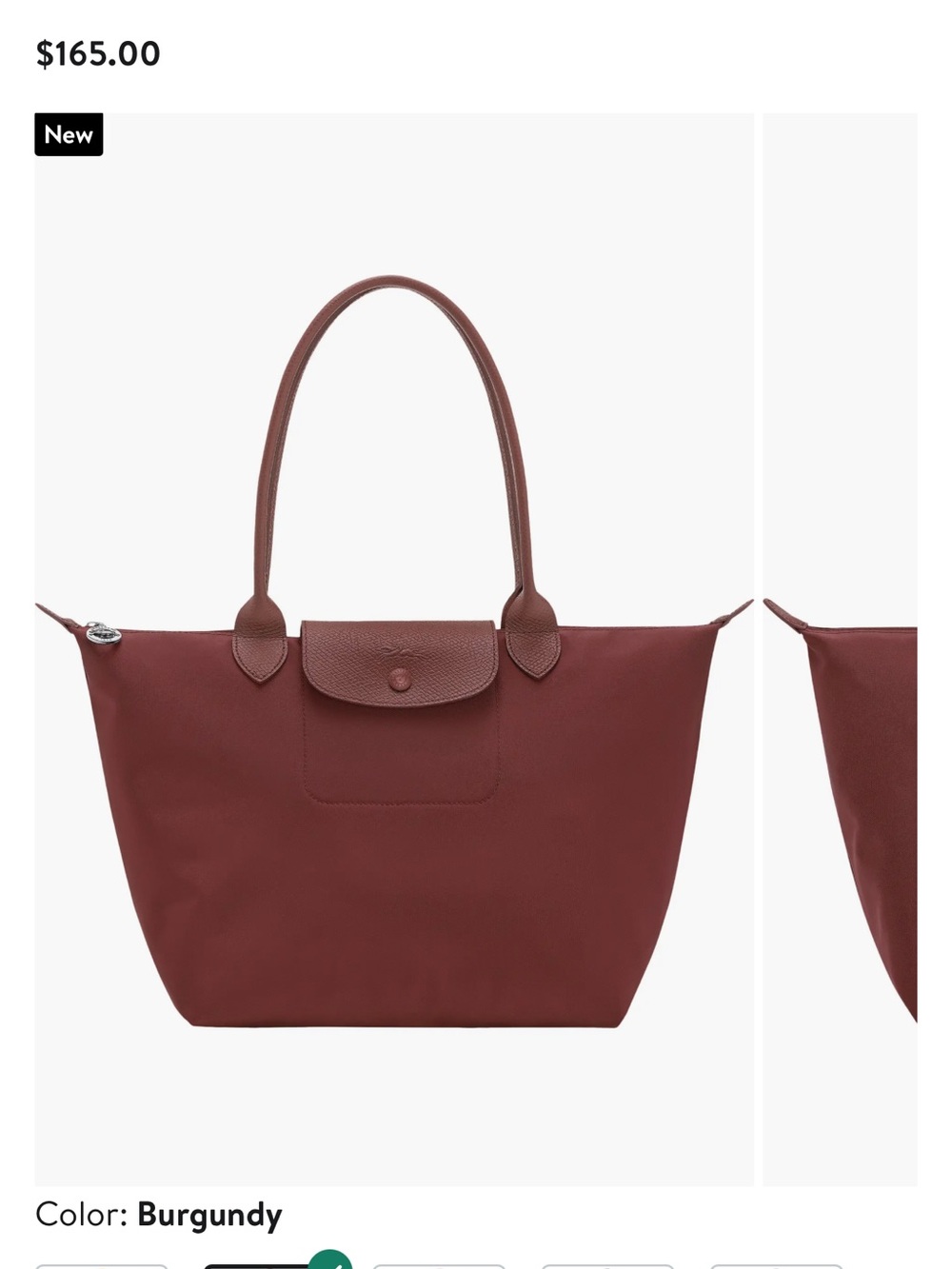 Longchamp Burgundy Tote Bag - Picture 2 of 5